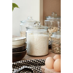 Glaskrukke med lg og gummiring, 1900 ml