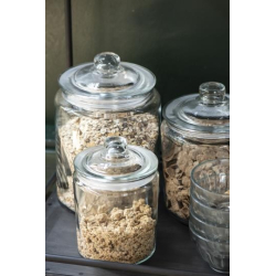 Glaskrukke med lg og gummiring, 5500 ml