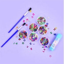 Glitter Fun Palietter, bogstaver