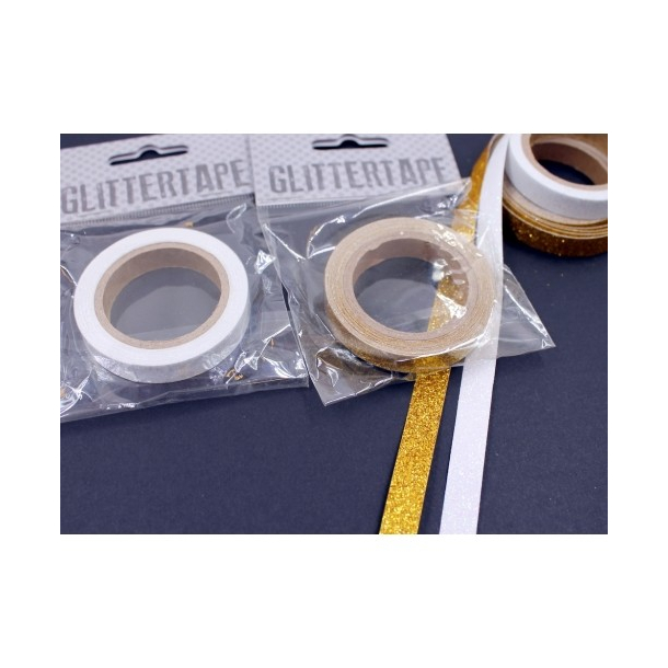 Glitter Tape, hvid