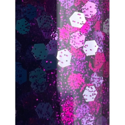 Glitterlim, 147 ml, Hexagon, Lilla