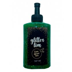 Glitterlim, 147 ml, Stjernemix, Grn