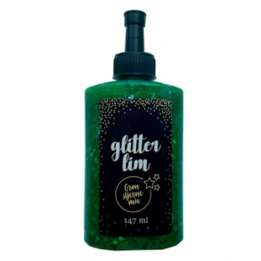 Glitterlim, 147 ml, Stjernemix, Grn