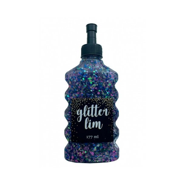 Glitterlim, grov glitter, 177 ml, Galaxy Lilla