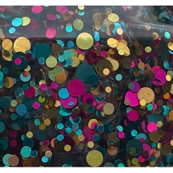 Glitterlim, grov glitter, 177 ml, Klar Multi