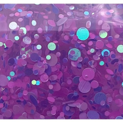 Glitterlim, grov glitter, 177 ml, Lilla