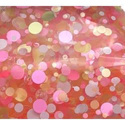 Glitterlim, grov glitter, 177 ml, Orange