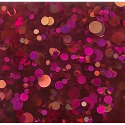 Glitterlim, grov glitter, 177 ml, Rd