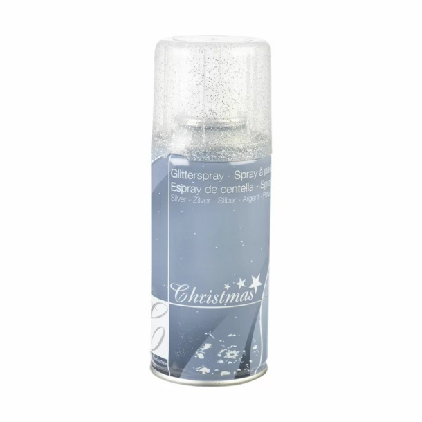 Glitterspray, slv, 150 ml