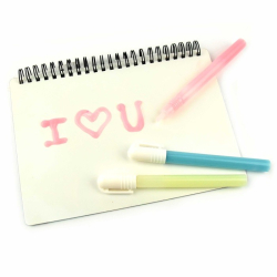 Glow in the dark pen, 3 stk.