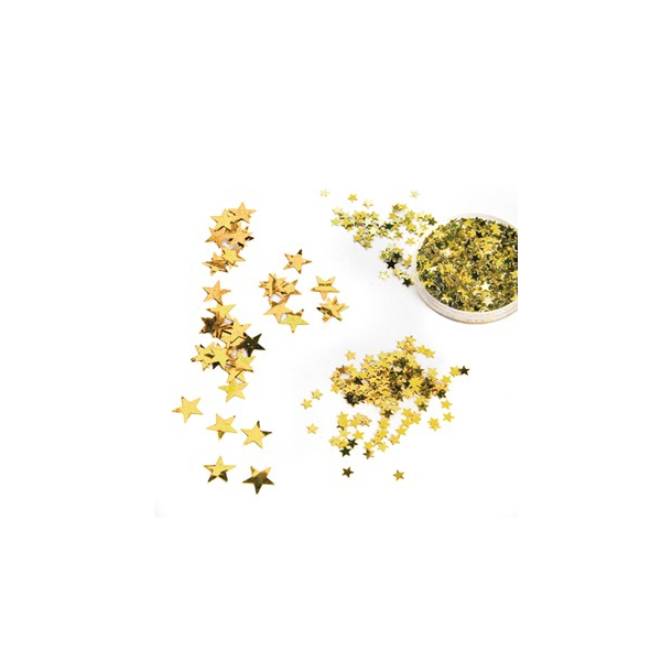 Guld stjerner, holografi, 20gr. - 6 ASS.