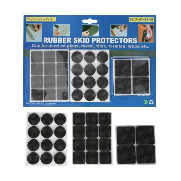 Gummidutter, 28 stk, sort