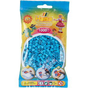 Hama MIDI perler, 1000 stk., azur bl