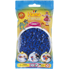 Hama MIDI perler, 1000 stk., bl