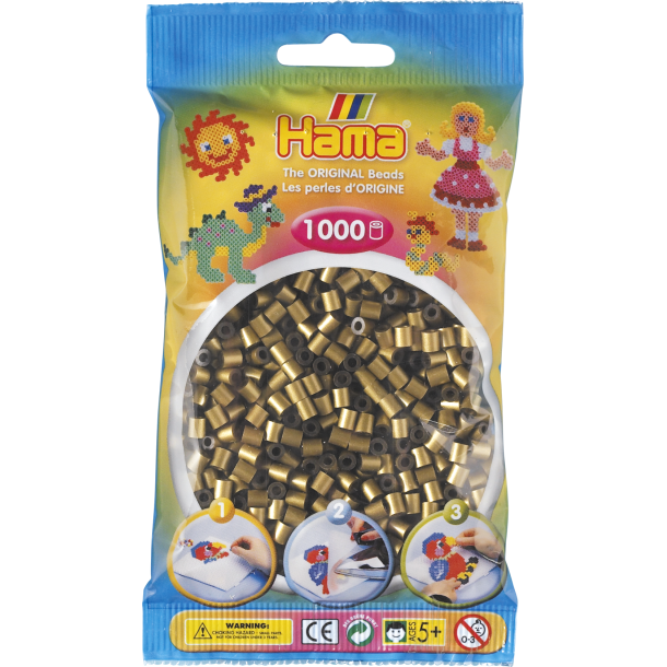 Hama MIDI perler, 1000 stk., bronze
