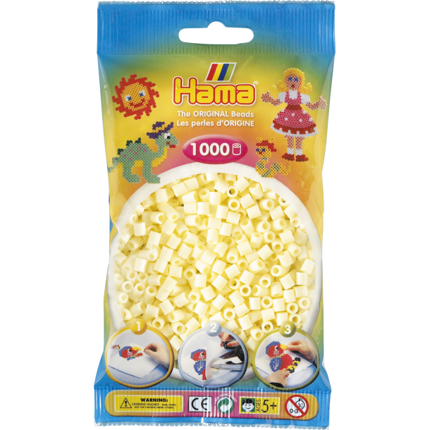 Hama MIDI perler, 1000 stk., creme