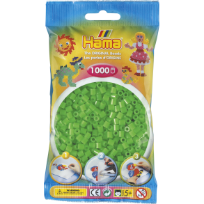 Hama MIDI perler, 1000 stk., fluorescerende grn