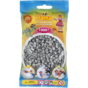 Hama MIDI perler, 1000 stk., gr