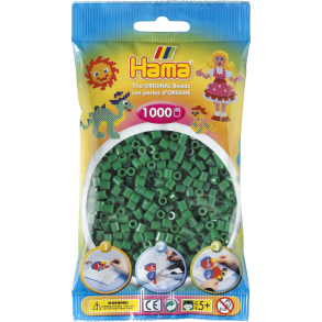Hama MIDI perler, 1000 stk., grn