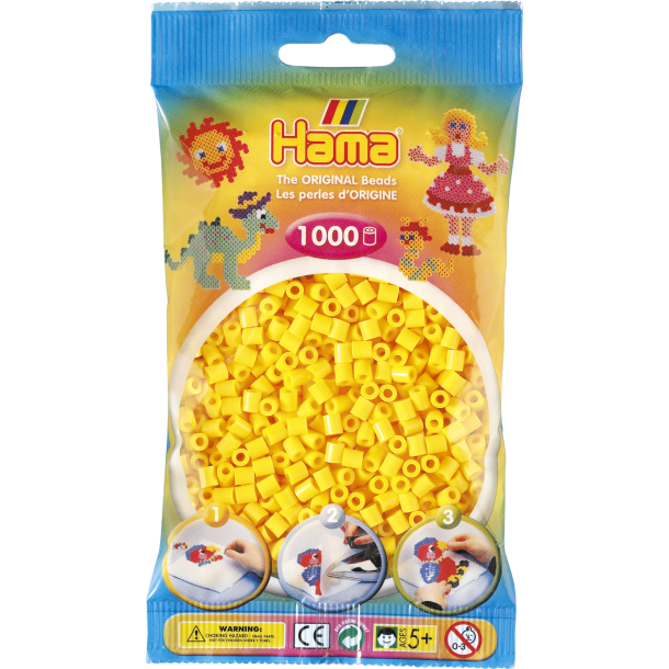 Hama MIDI perler, 1000 stk., gul