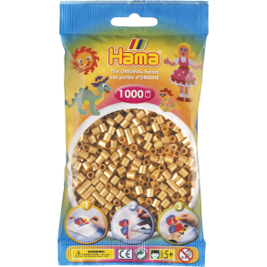 Hama MIDI perler, 1000 stk., guld