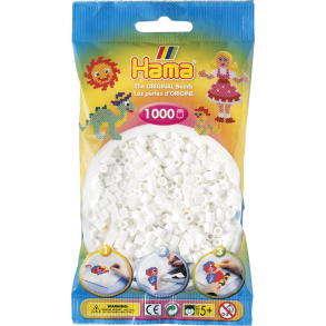 Hama MIDI perler, 1000 stk., hvid 
