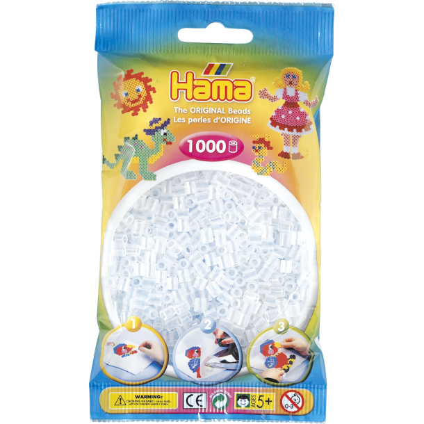 Hama MIDI perler, 1000 stk., klar