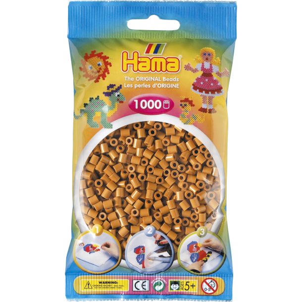 Hama MIDI perler, 1000 stk., lysebrun