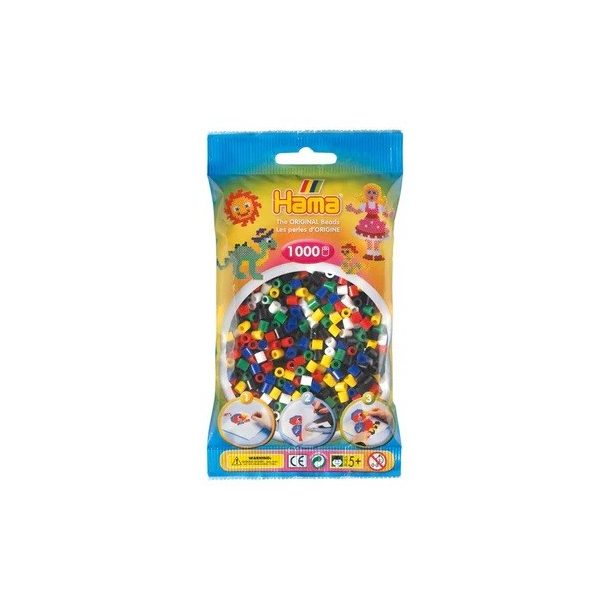 Hama MIDI perler, 1000 stk., Mix 66
