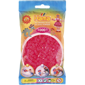 Hama MIDI perler, 1000 stk., neon fuchsia