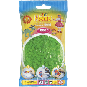 Hama MIDI perler, 1000 stk., neon grn