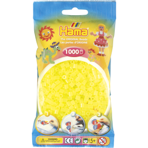Hama MIDI perler, 1000 stk., neon gul