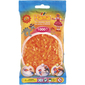 Hama MIDI perler, 1000 stk., neon orange