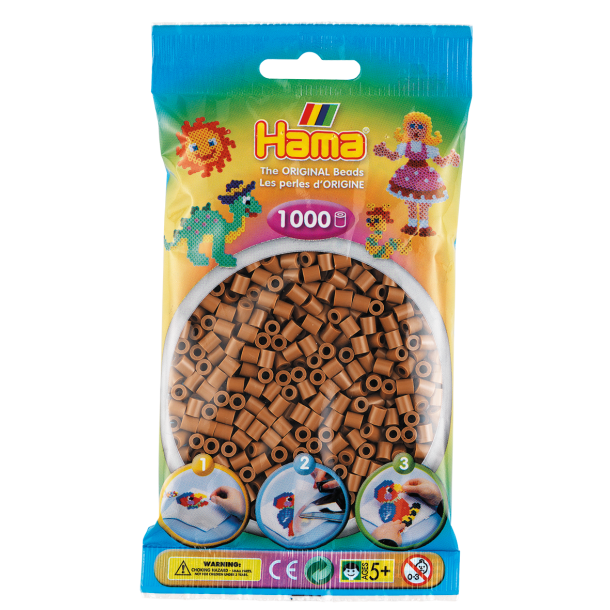 Hama MIDI perler, 1000 stk., nougat