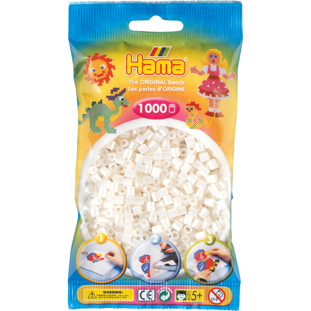 Hama MIDI perler, 1000 stk., perlemor