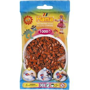 Hama MIDI perler, 1000 stk., rdbrun