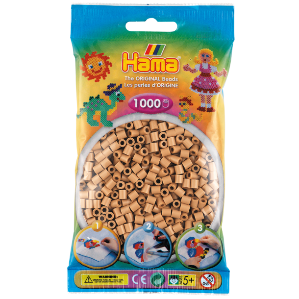 Hama MIDI perler, 1000 stk., tan