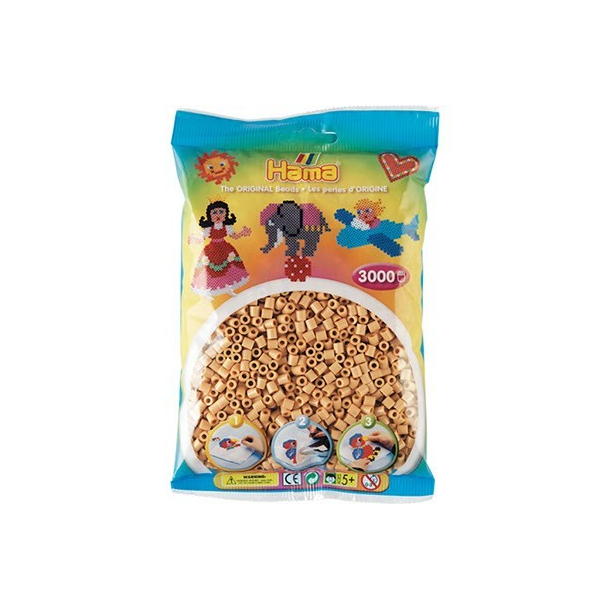 Hama MIDI perler, 3000 stk., Beige