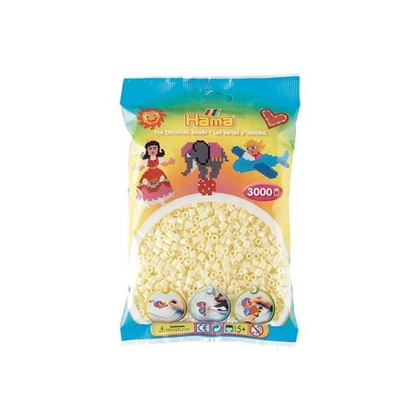 Hama MIDI perler, 3000 stk., Creme