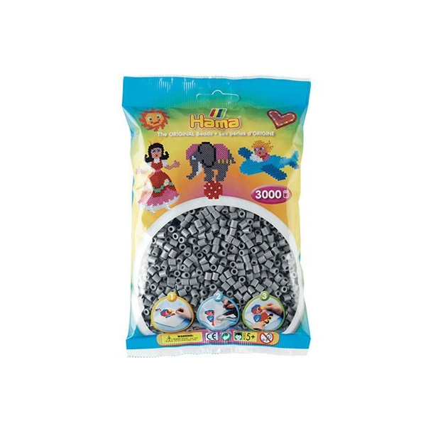 Hama MIDI perler, 3000 stk., Gr