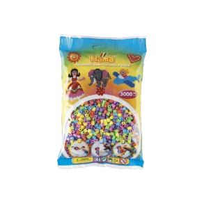 Hama MIDI perler, 3000 stk., Pastel mix