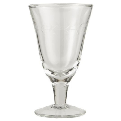 Hndblst rdvinsglas m. bladkantsskring 