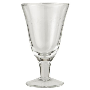 Hndblst rdvinsglas m. bladkantsskring 