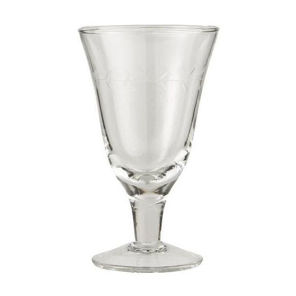 Hndblst rdvinsglas m. bladkantsskring 