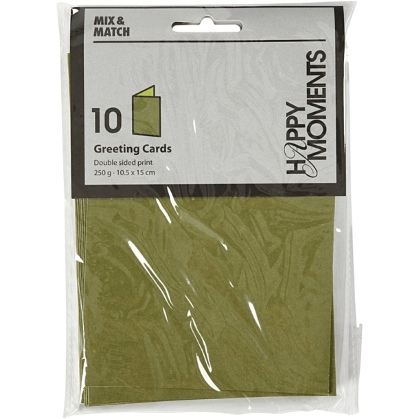 Happy Moments, Kort, 10 stk., Grn