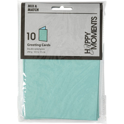 Happy Moments, Kort, 10 stk., Turkis
