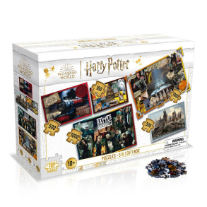 Harry Potter Puslespil, 5 i 1, 160 brikker, 500 brikker, 1000 brikker