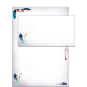 Hartung, Brevpapir med fjer