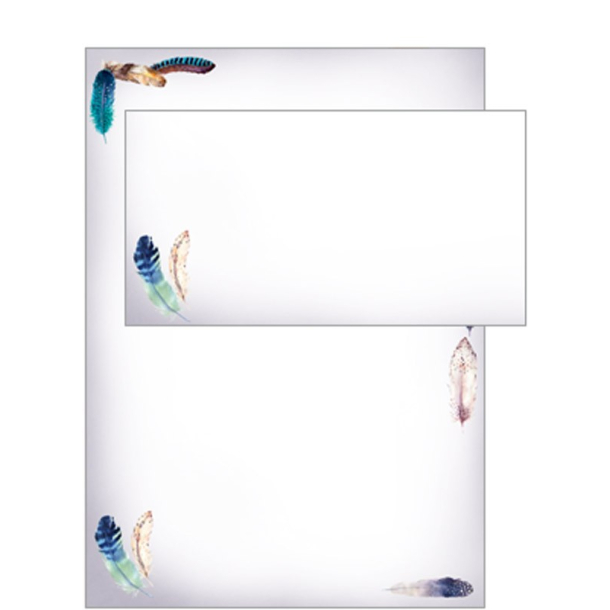 Hartung, Brevpapir med fjer