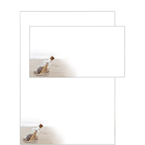 Hartung, Brevpapir med flaskepost